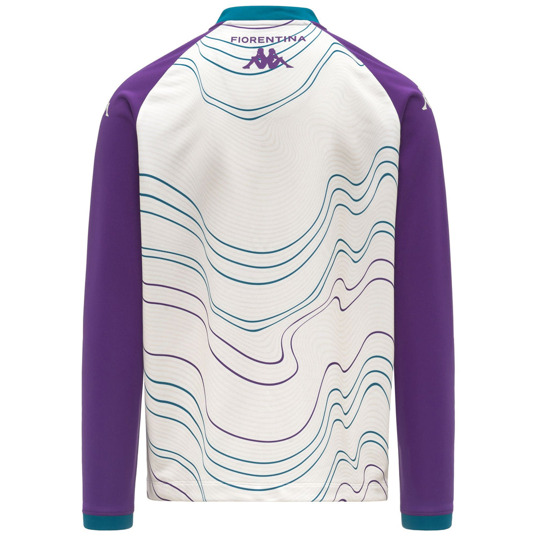 Sudadera de entrenamiento de fútbol ACF Fiorentina blanca de corte entallado para hombre main
