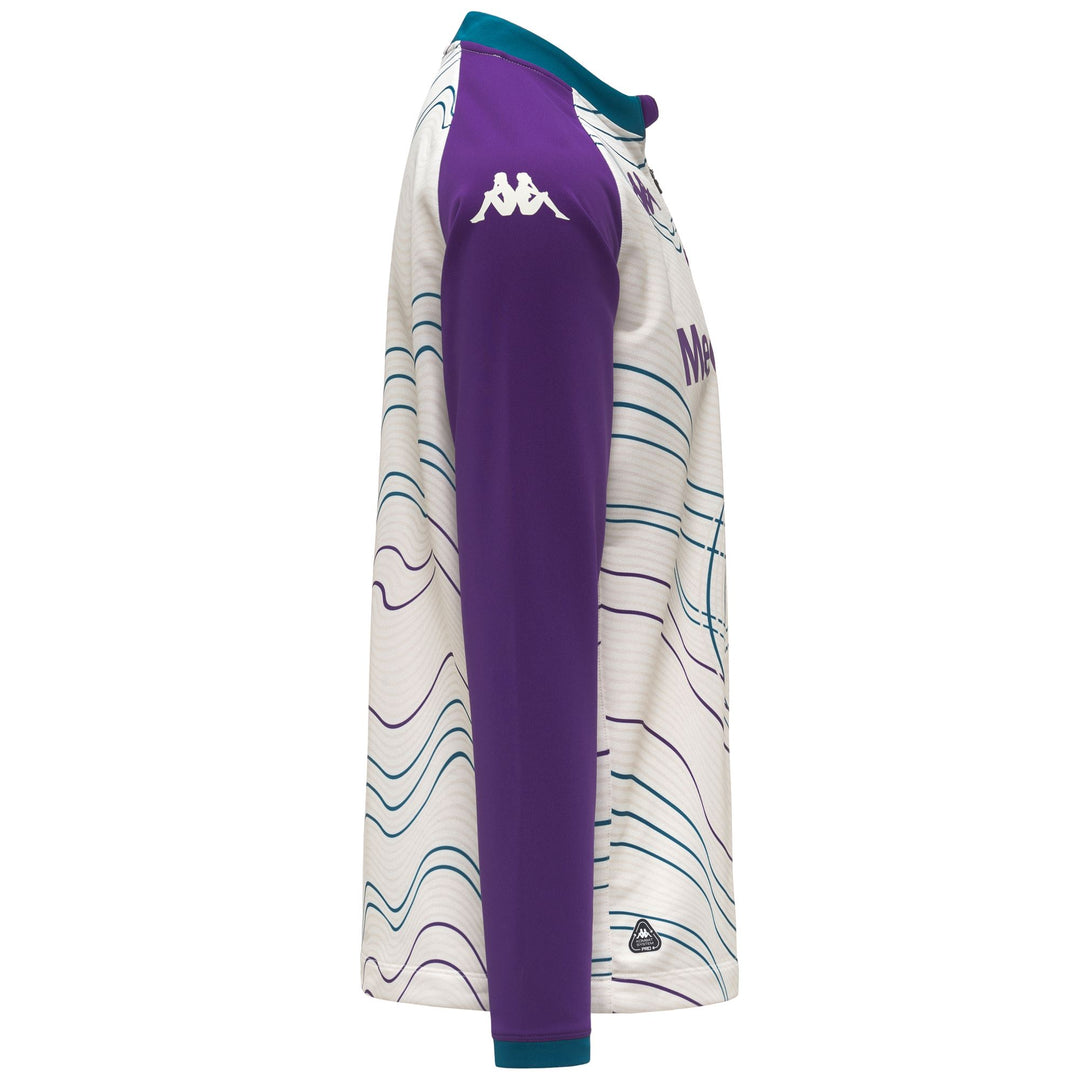 Sudadera de entrenamiento de fútbol ACF Fiorentina blanca de corte entallado para hombre main