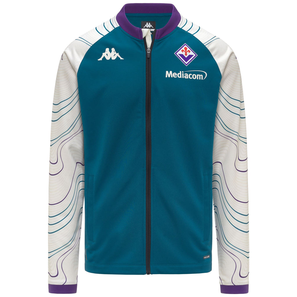 Fleece Man MOXUNAPRE PRO FIORENTINA Jumper Turquoise Crystal-White