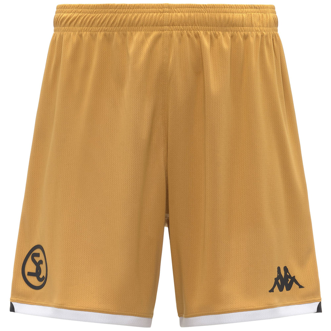 Yellow Men's Sport Shorts with Recycled Fabric and Hydro-Way Protection 01