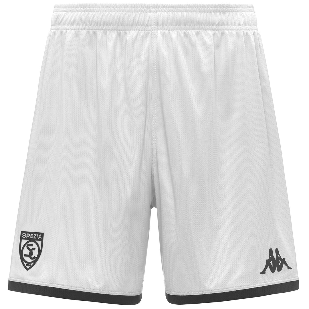 White Men's Regular Fit Shorts for Football Spezia Calcio 01
