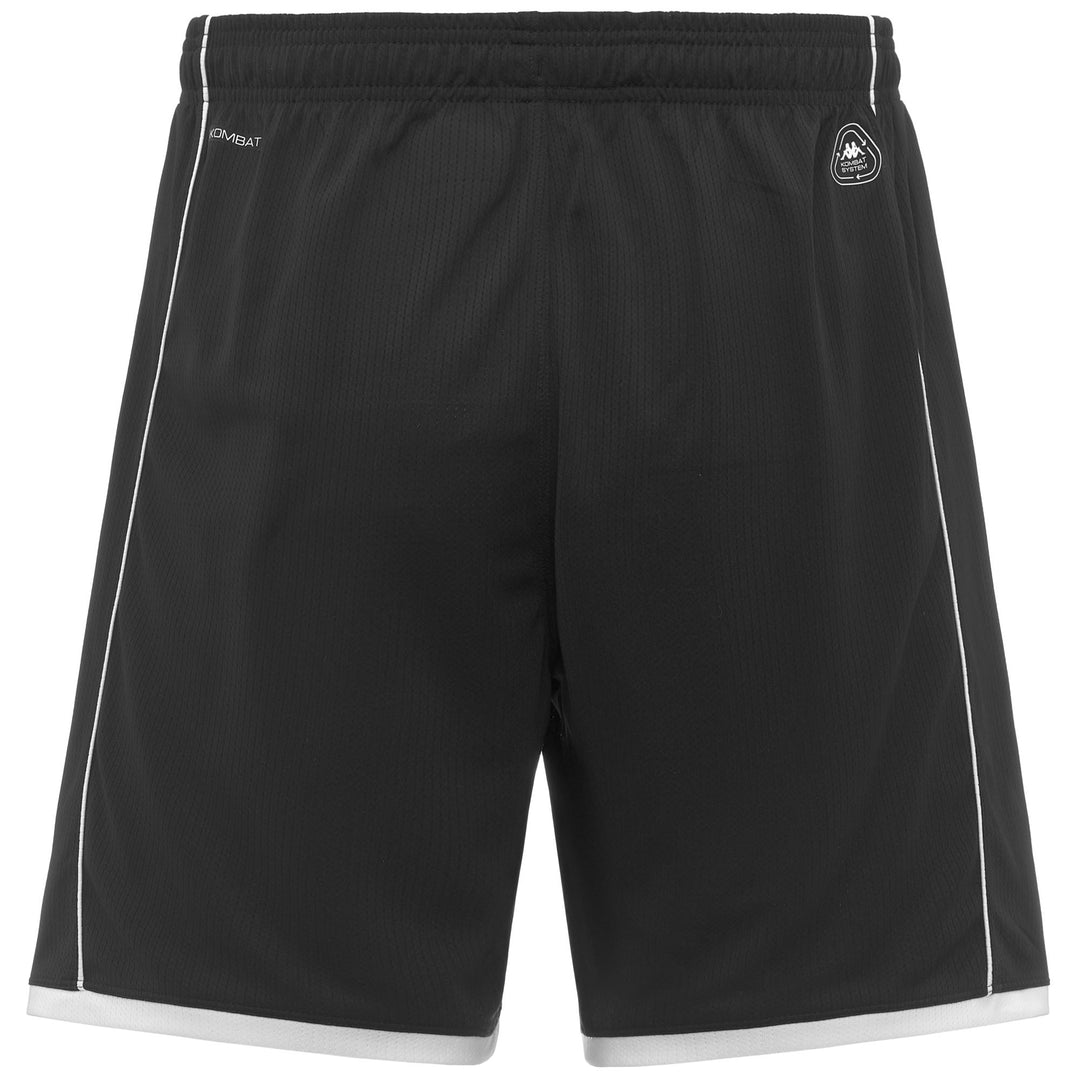 Black white Men's Recycled Sport Shorts with Hydro-Way Protection main