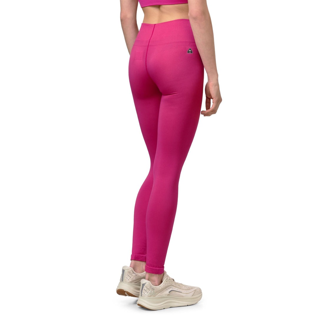 Leggings d'entraînement sans coutures Violet pour femmes main