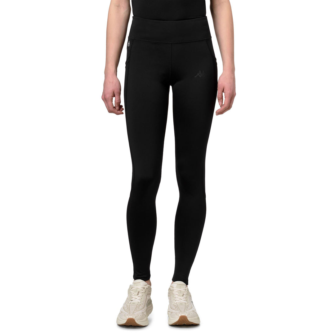 Black Women's Stretch Jersey Skin Fit Sports Trousers 01