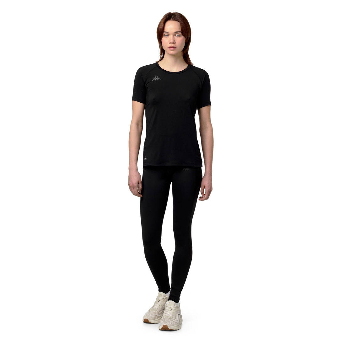 Black Women's Stretch Jersey Skin Fit Sports Trousers main