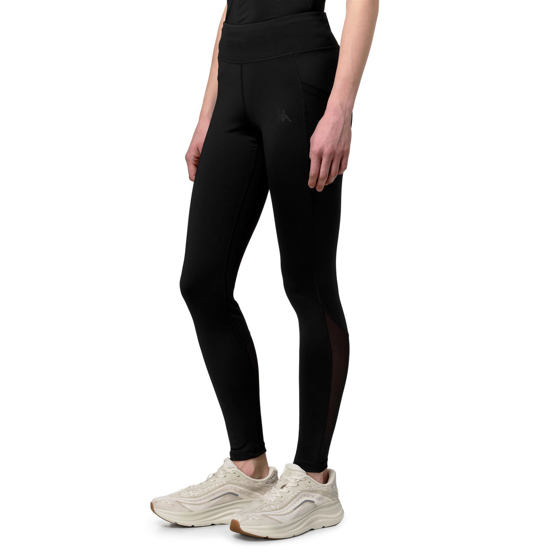 Black Women's Stretch Jersey Skin Fit Sports Trousers main