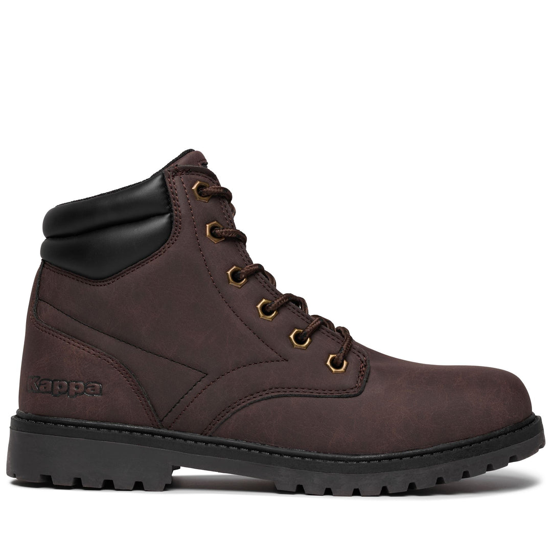 Brown unisex Laced Ankle Boots for Fall and Winter main