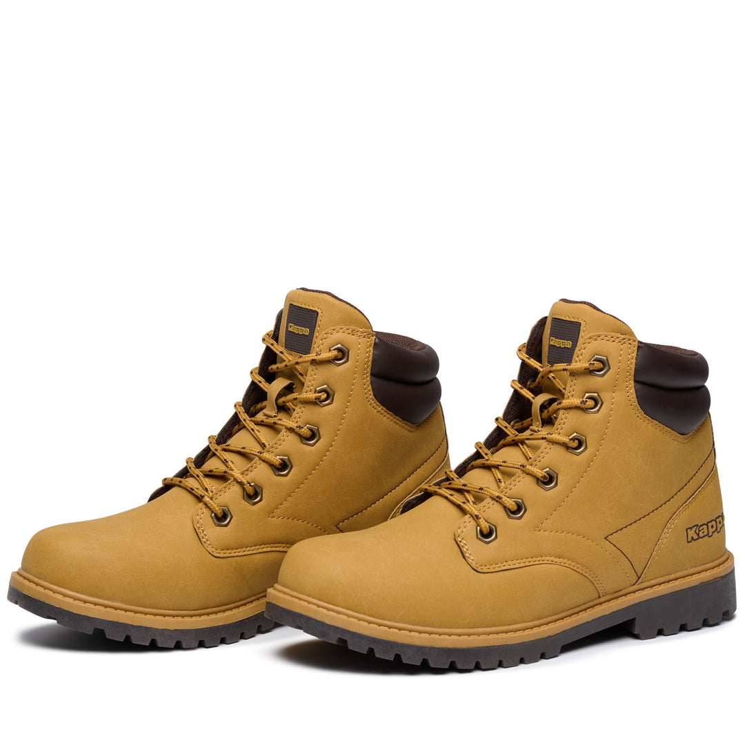 Beige unisex laced ankle boots 01