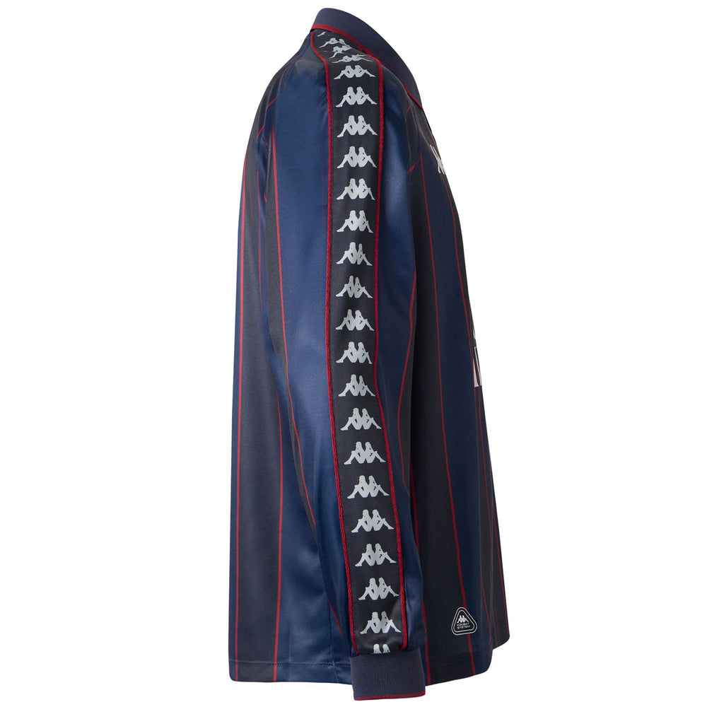 Blue Men's FC Metz Football Shirt in Recycled Interlock Fabric 02