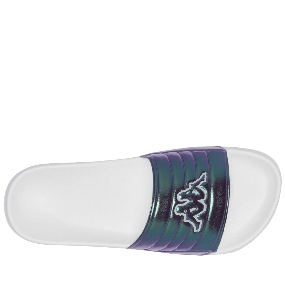 Grey and Purple Women's Synthetic Flip-Flops for Swimming 02