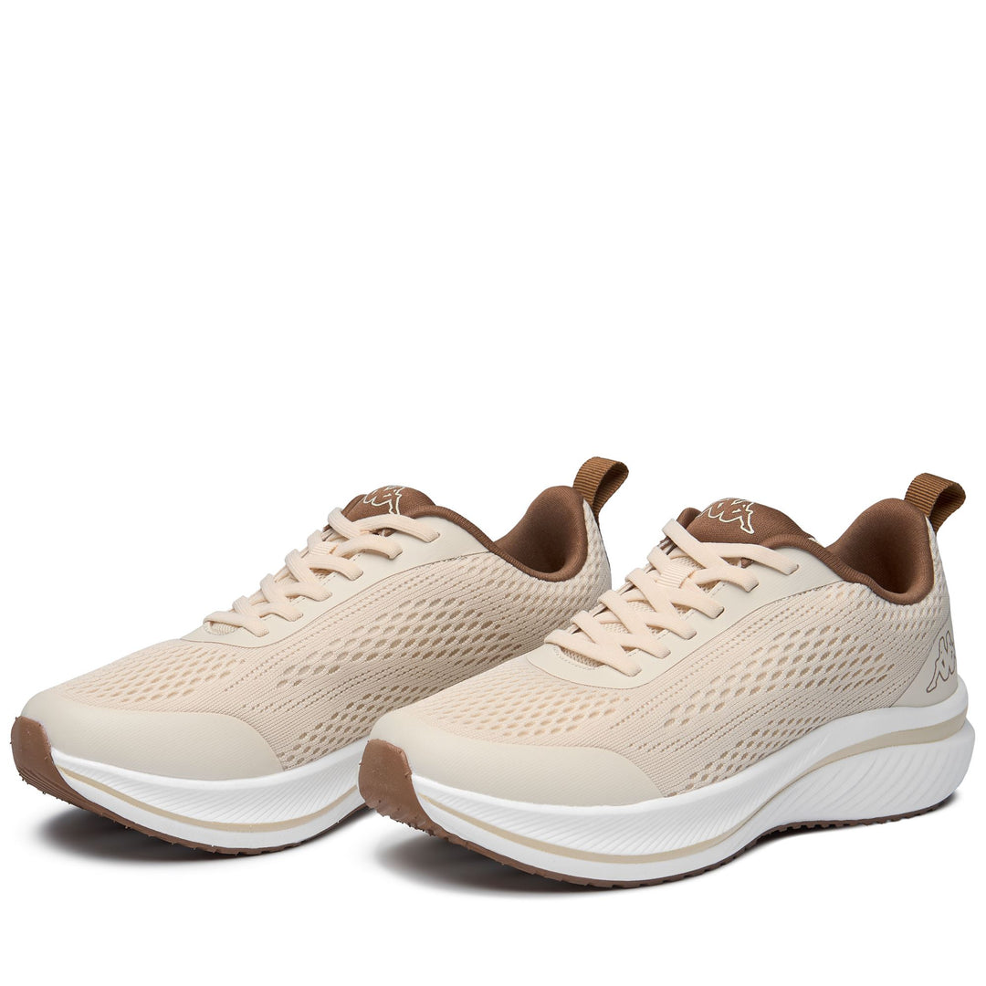 Beige Unisex Low Cut Sneakers with Breathable Mesh Upper main