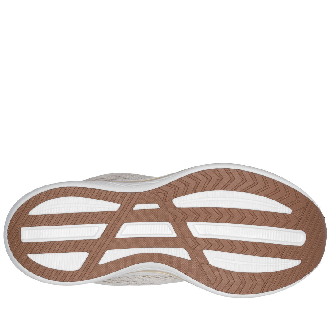 Baskets basses beiges unisexes avec empeigne en mesh respirant main