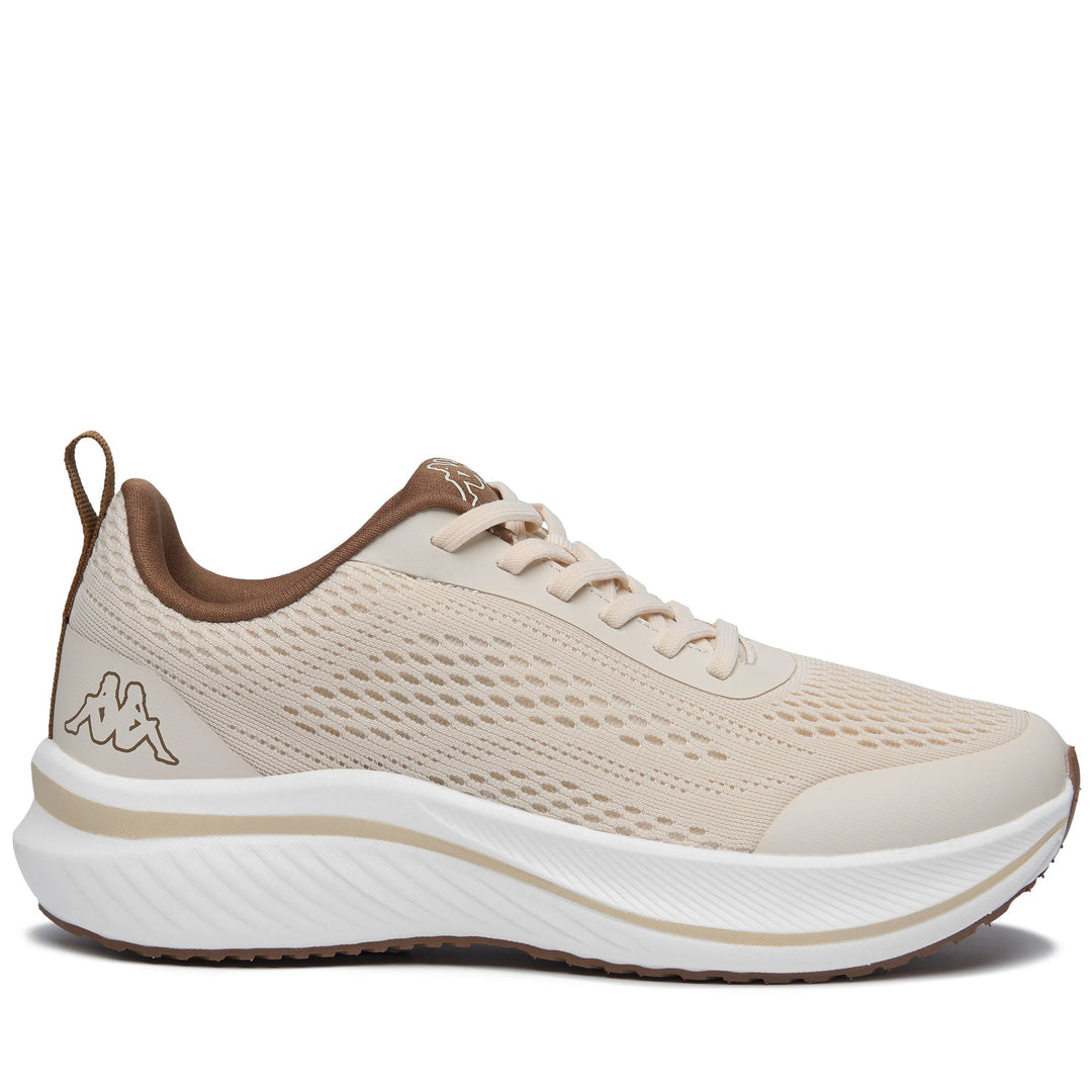 Beige Unisex Low Cut Sneakers with Breathable Mesh Upper 01