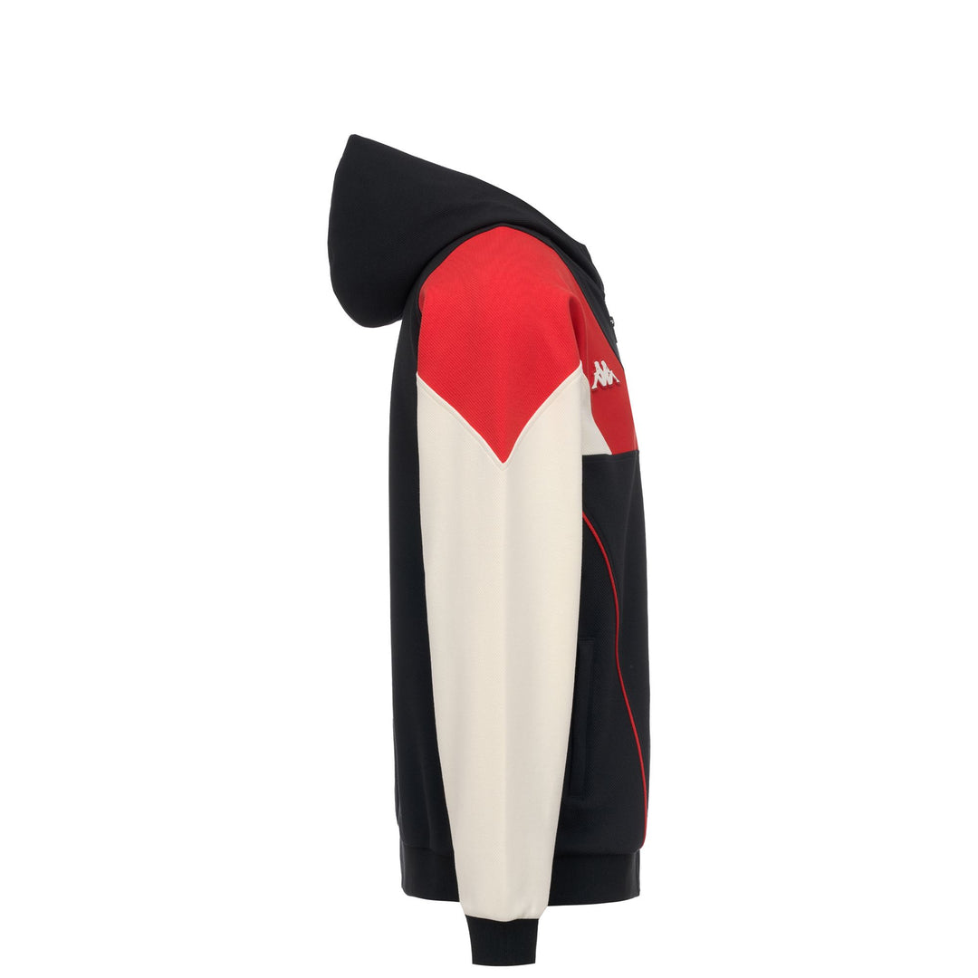 VALSAR OGC NICE - Fleece - Hoodie Full Zip - Man - Black-White Whispers-Red main