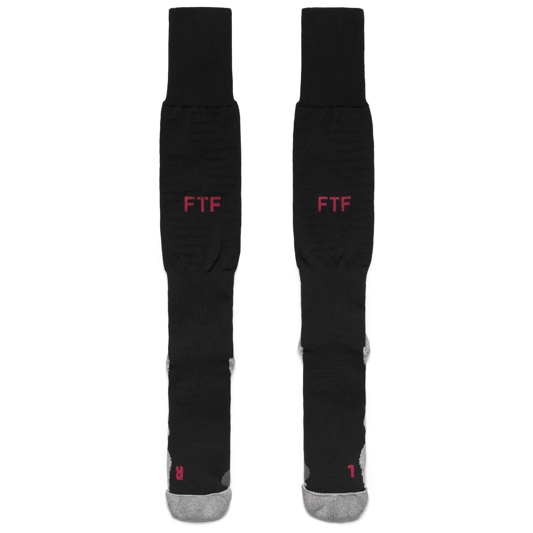 Black and Red Men's Knee High Socks in Polyamide Blend 01