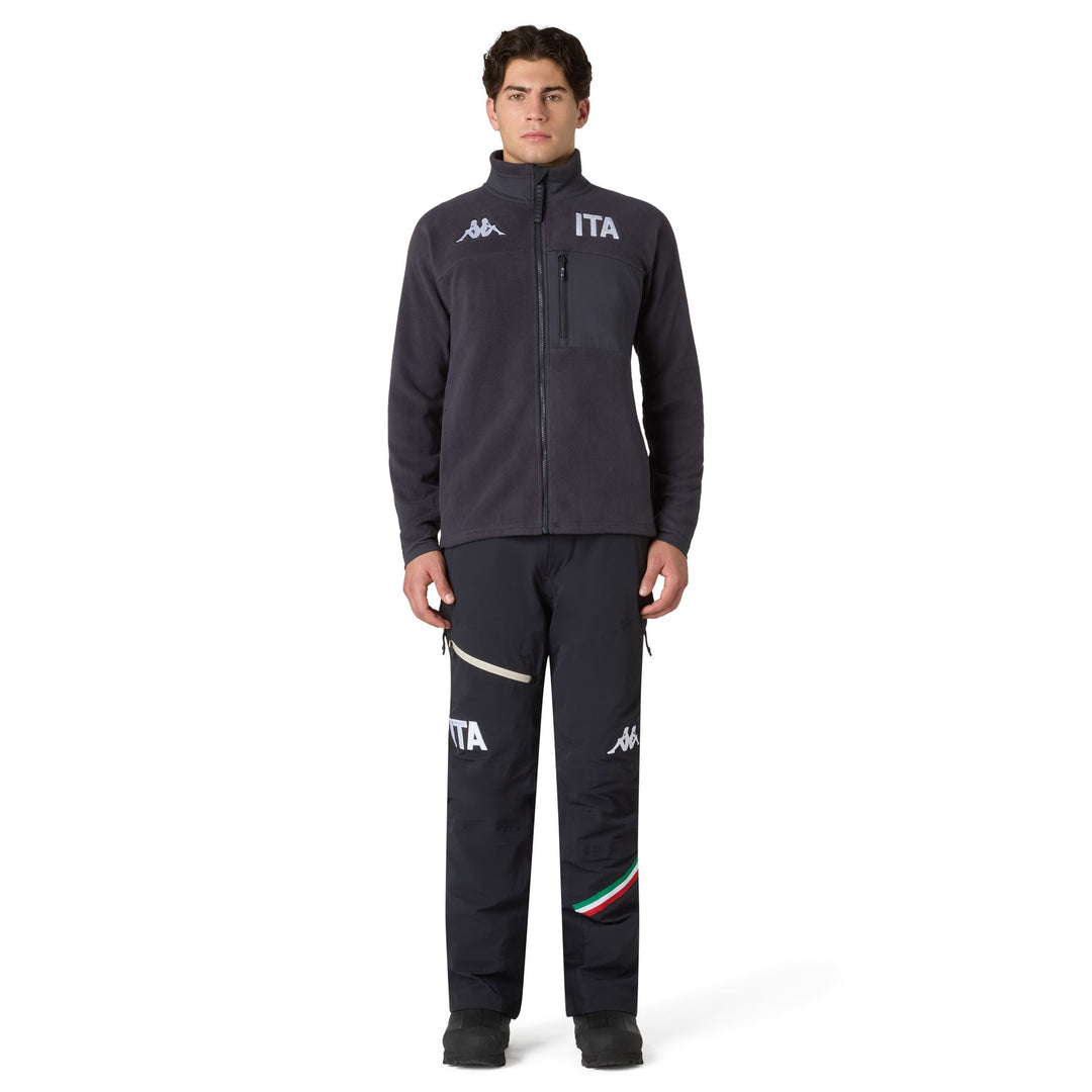 Blue Men's Slim Fit Fleece Mid-Layer with Stretch Inserts main