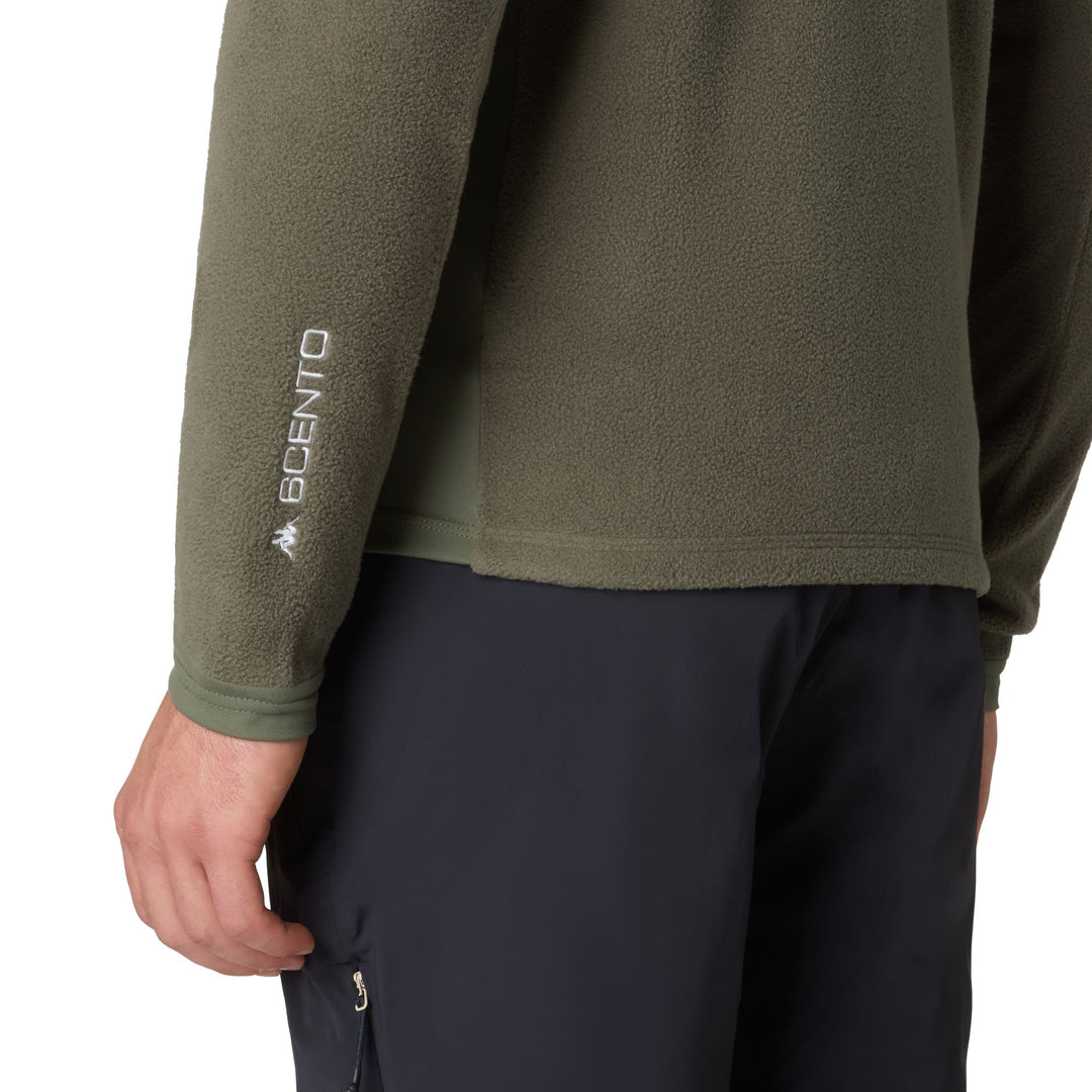Green Men's Slim Fit Functional Fleece Mid-Layer Jacket main