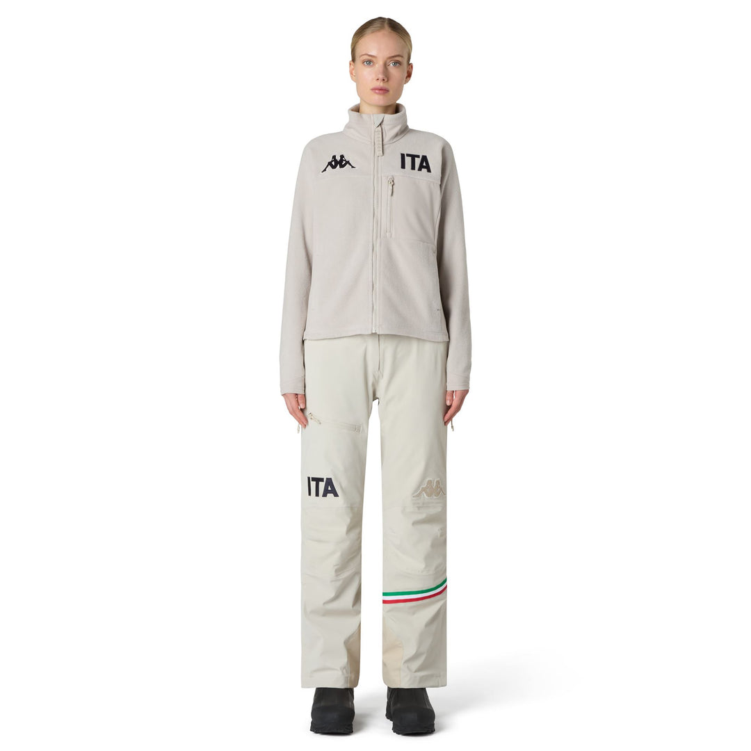Beige Women's Slim Fit Fleece with Stretch Inserts main