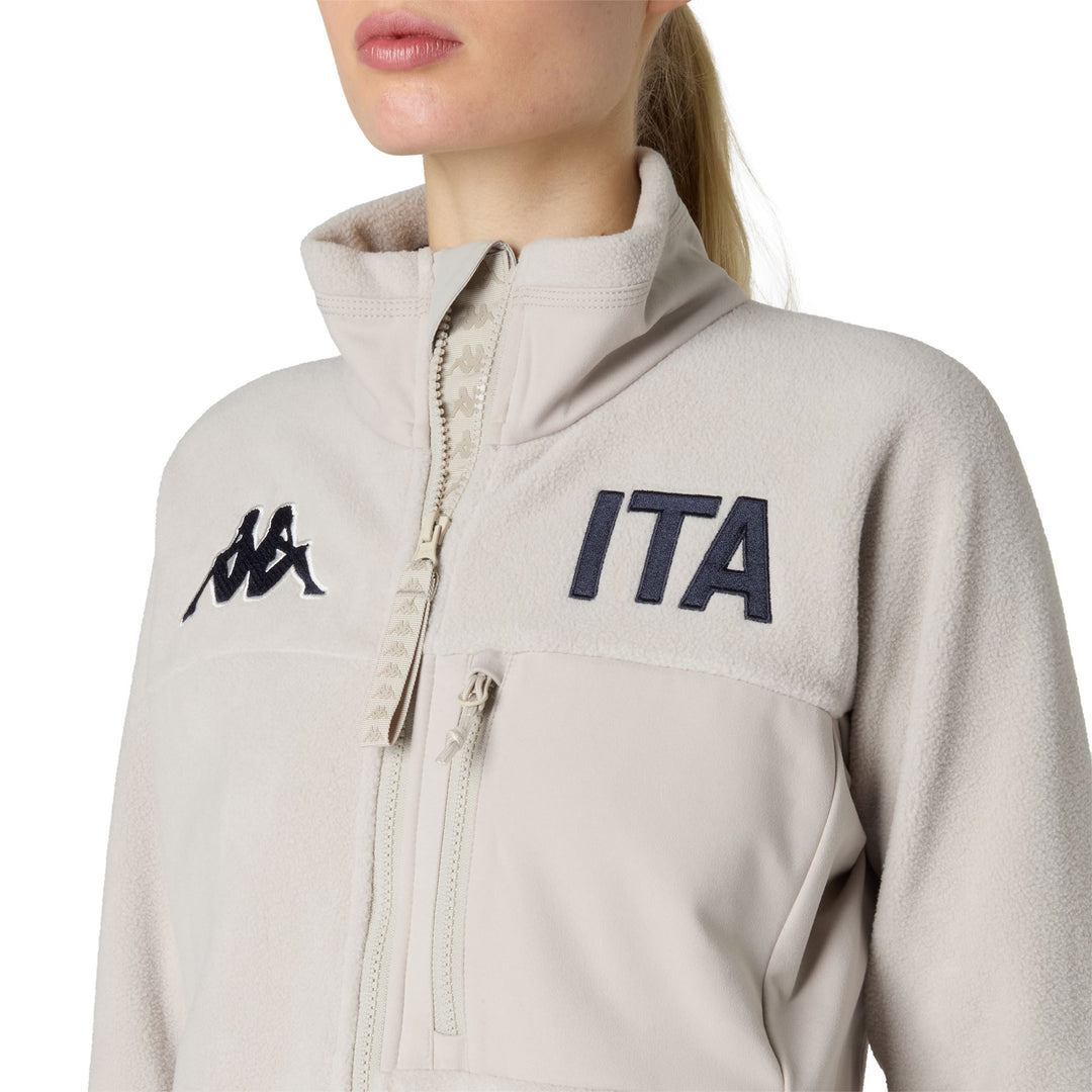 Beige Women's Slim Fit Fleece with Stretch Inserts main
