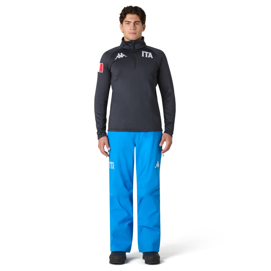Blue Unisex Functional Fleece with Zip Pockets main