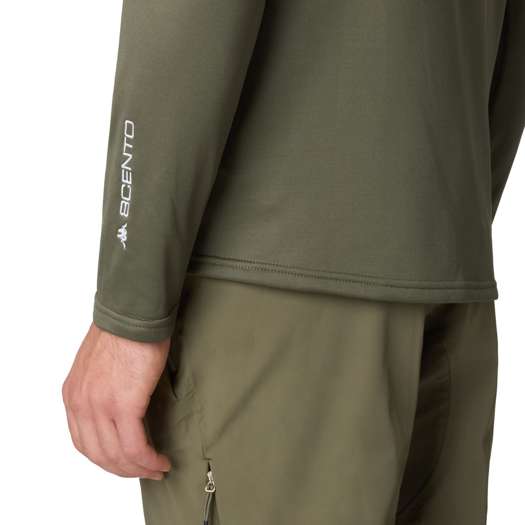 Green Unisex Functional Fleece with Stretch Inserts main