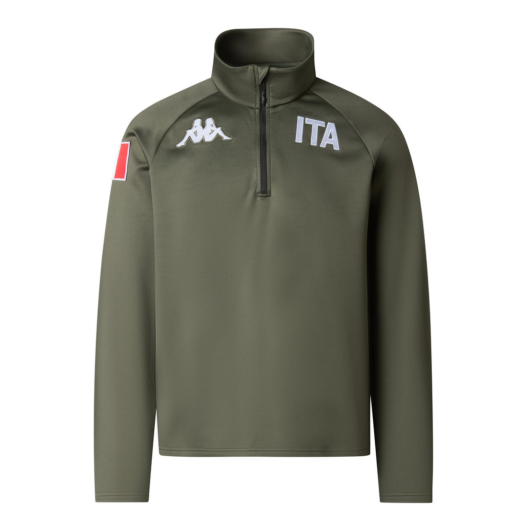Green Unisex Functional Fleece with Stretch Inserts main