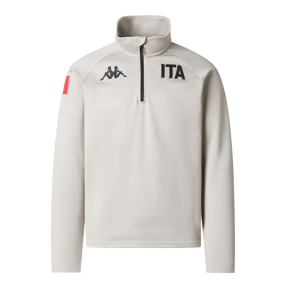 Beige Unisex Fleece Jacket with Stretch Inserts 02