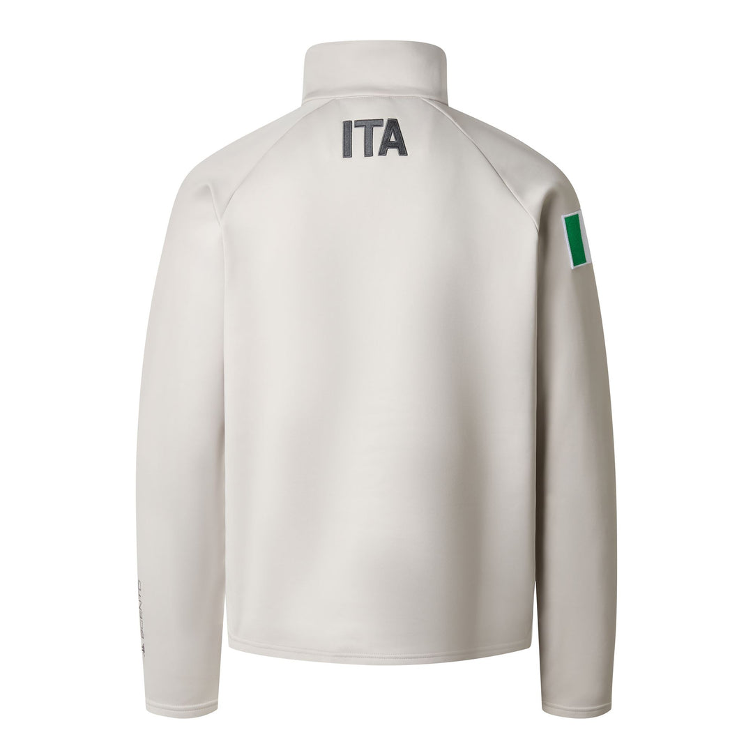 Beige Unisex Fleece Jacket with Stretch Inserts main