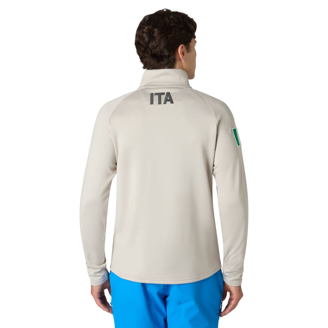 Beige Unisex Fleece Jacket with Stretch Inserts main