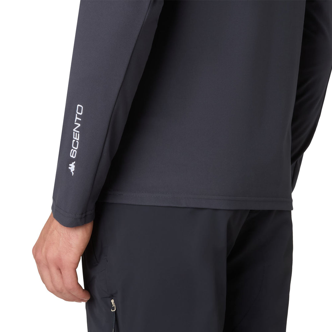 Blue Unisex Lightweight Stretch Microfleece Half-Zip Jumper main
