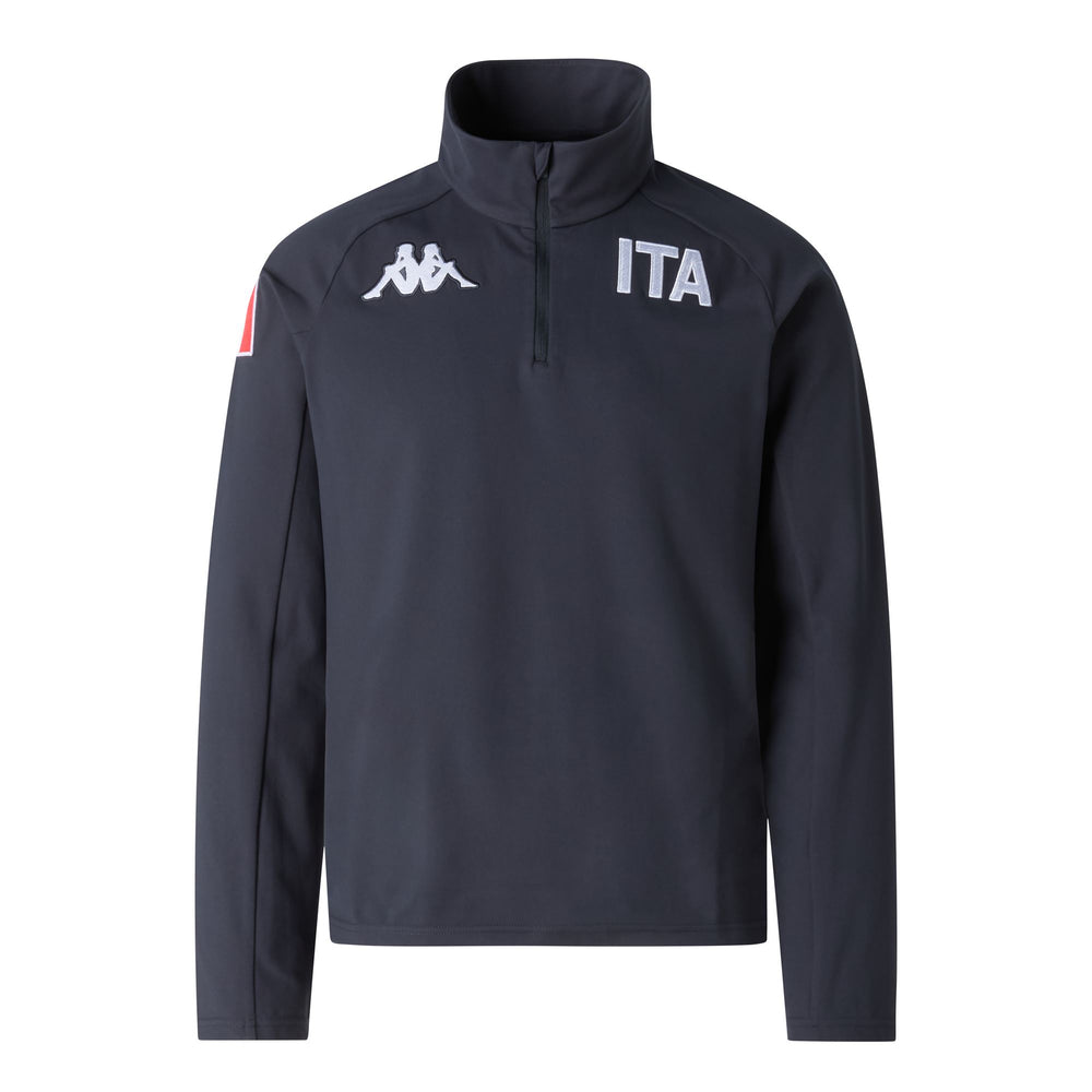 Blue Unisex Lightweight Stretch Microfleece Half-Zip Jumper 02