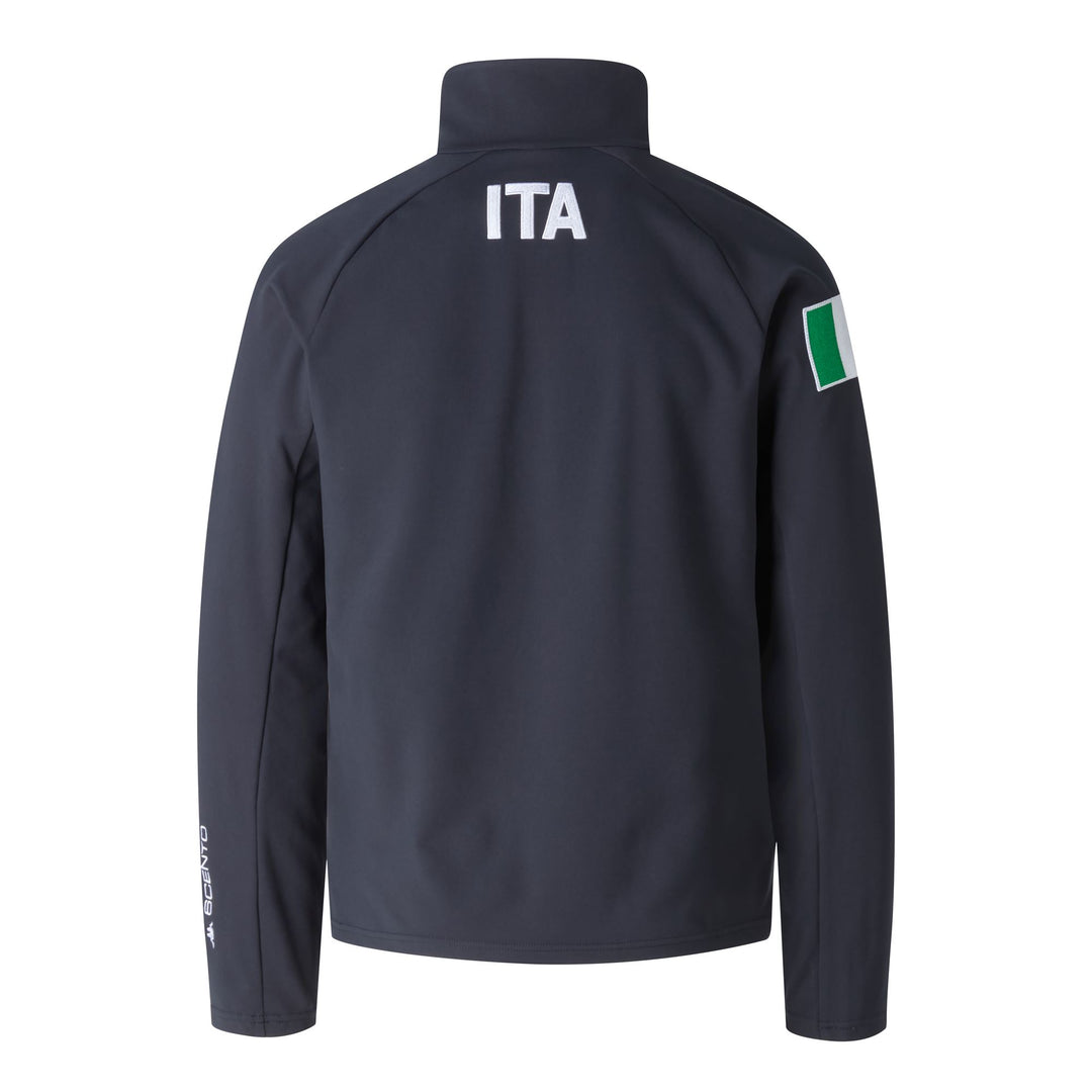 Blue Unisex Lightweight Stretch Microfleece Half-Zip Jumper main