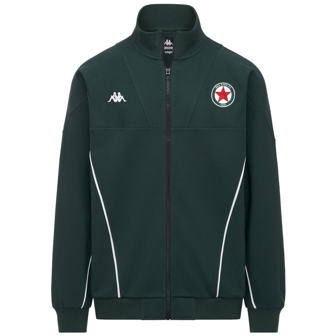 Green Men's Comfort Fit Fleece Hoodie for Red Star FC Soccer 01