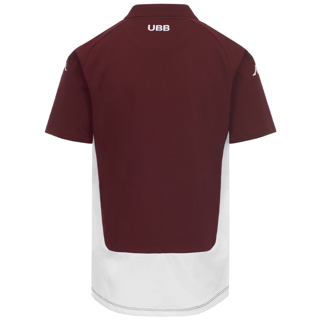 White Men's Rugby Slim Fit Polo Shirt in Recycled Fabric main