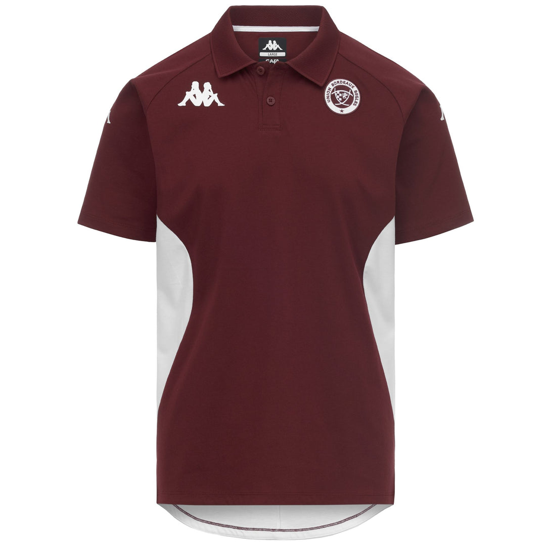 Polo de rugby blanc pour homme, coupe ajustée, en tissu recyclé 01
