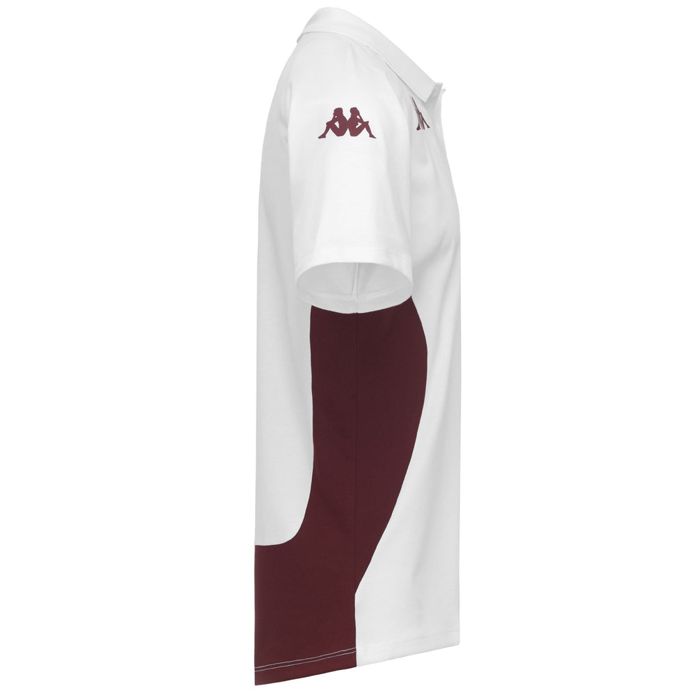 Polo de rugby slim fit pour homme, gris et bordeaux 02