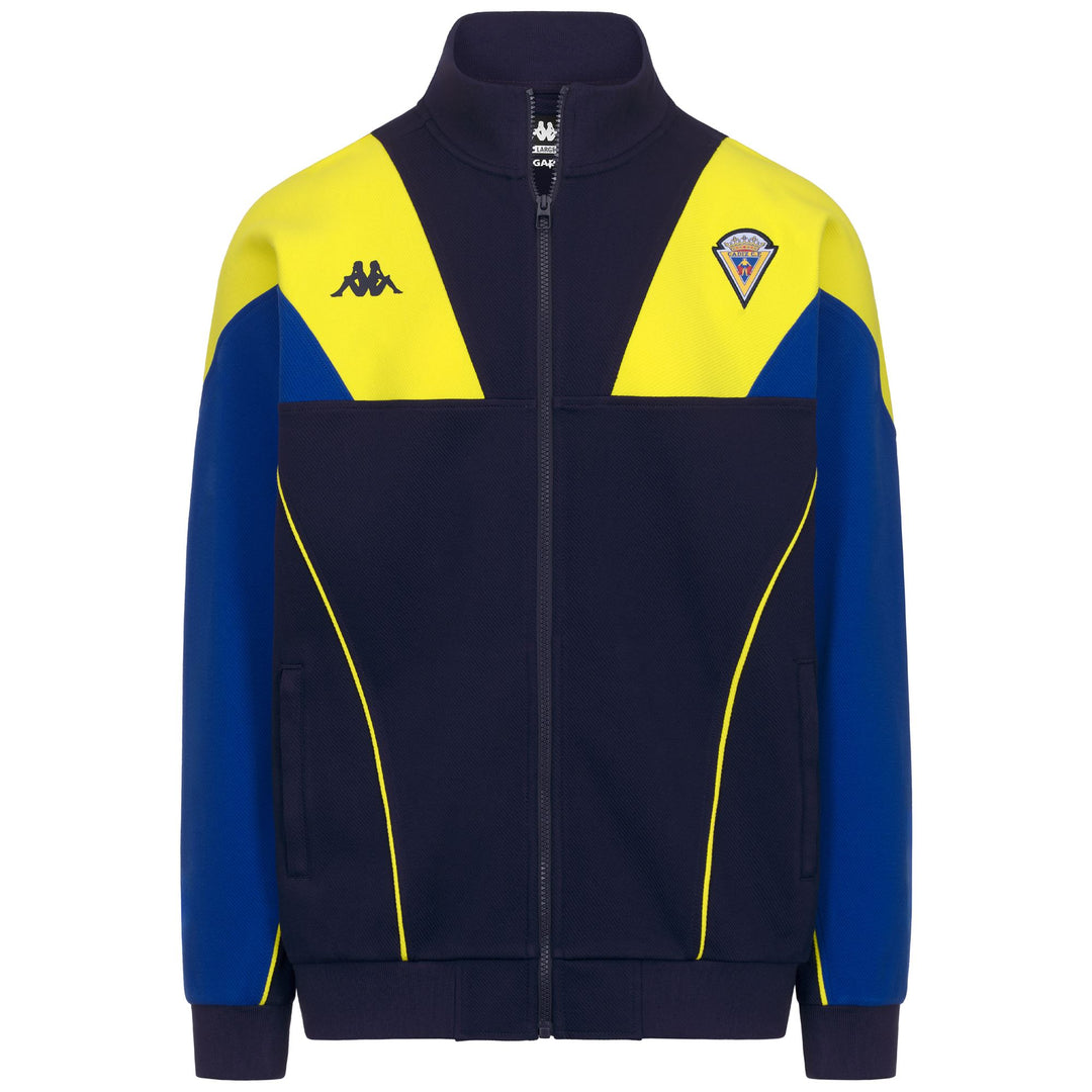 Felpa con cappuccio da uomo Cadiz Football, blu, vestibilità comoda 01