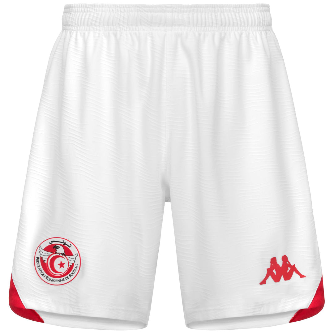 Short de football blanc pour homme, coupe classique, en polyester recyclé 01