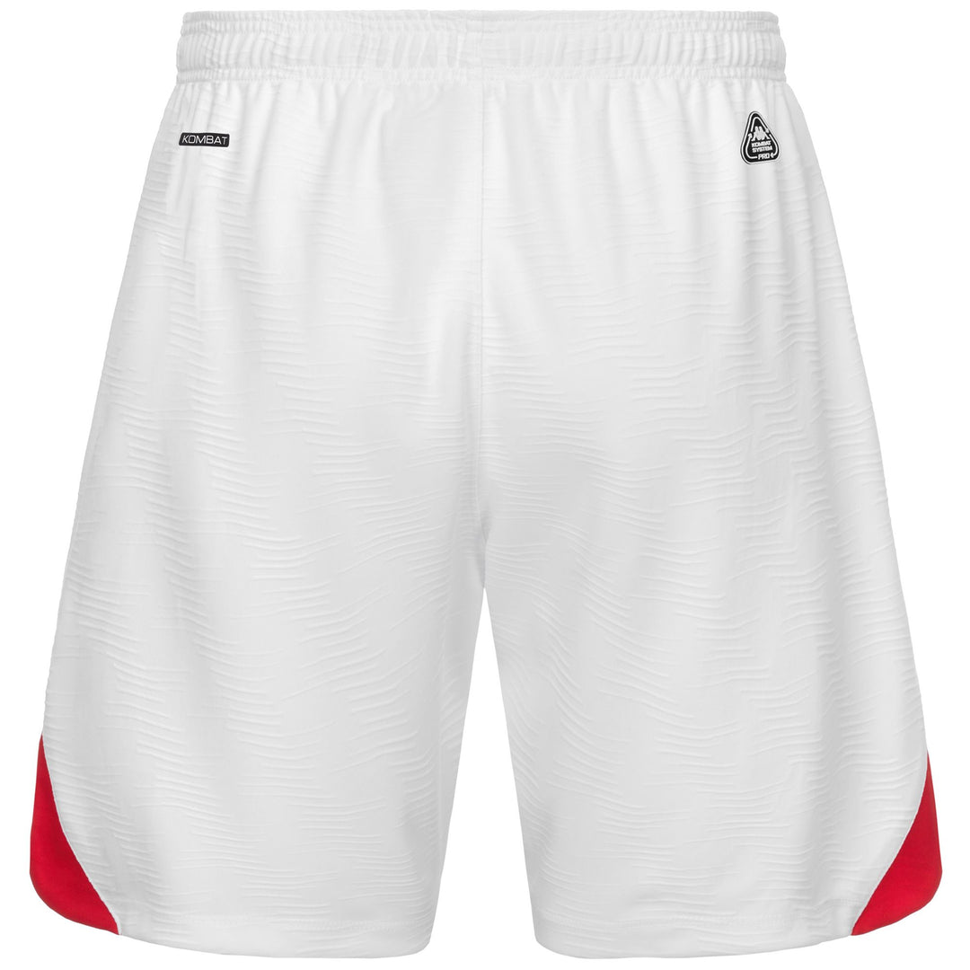 White Men's Regular Fit Recycled Polyester Soccer Shorts main