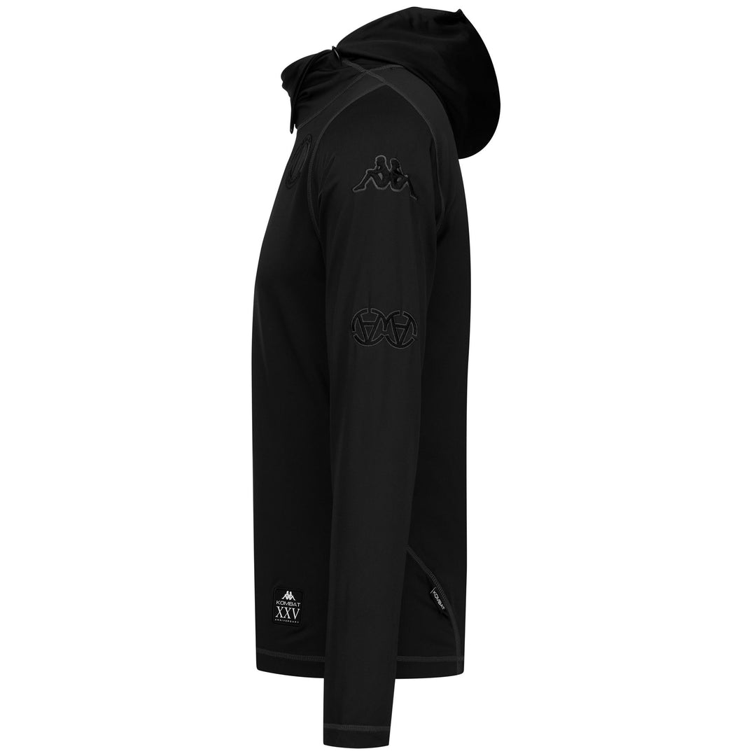 Maglia sportiva da uomo nera con maniche lunghe main