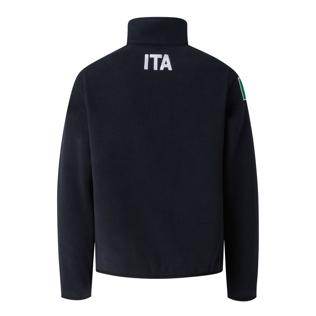 Blue Kid's Unisex Regular Fit Fleece Half Zip Jacket main