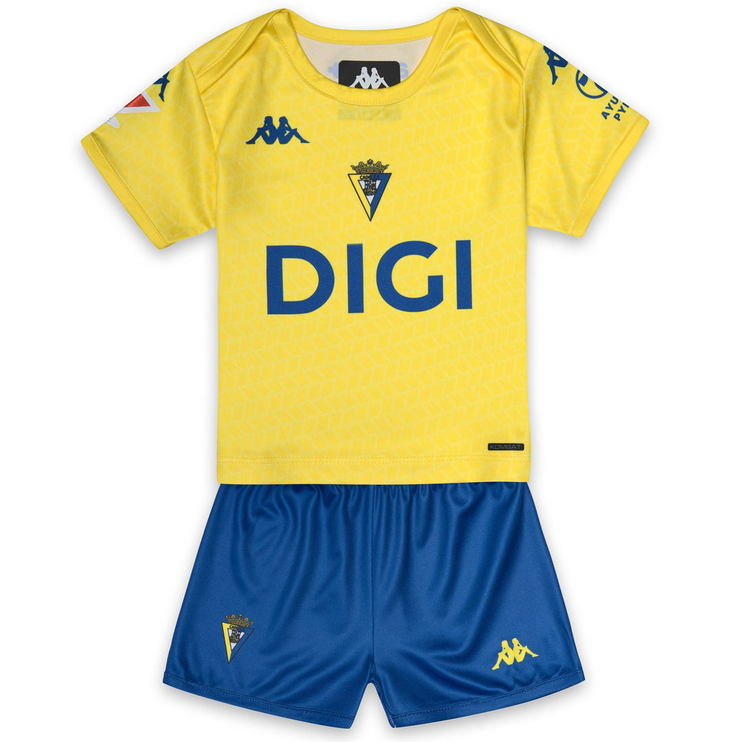 KOMBAT BABY KIT 2027 HOME CADIZ - Ensembles - Shorts / T-shirt - Enfant unisexe - Yellow Blazing-Blue Cold-Sponsor 2 01