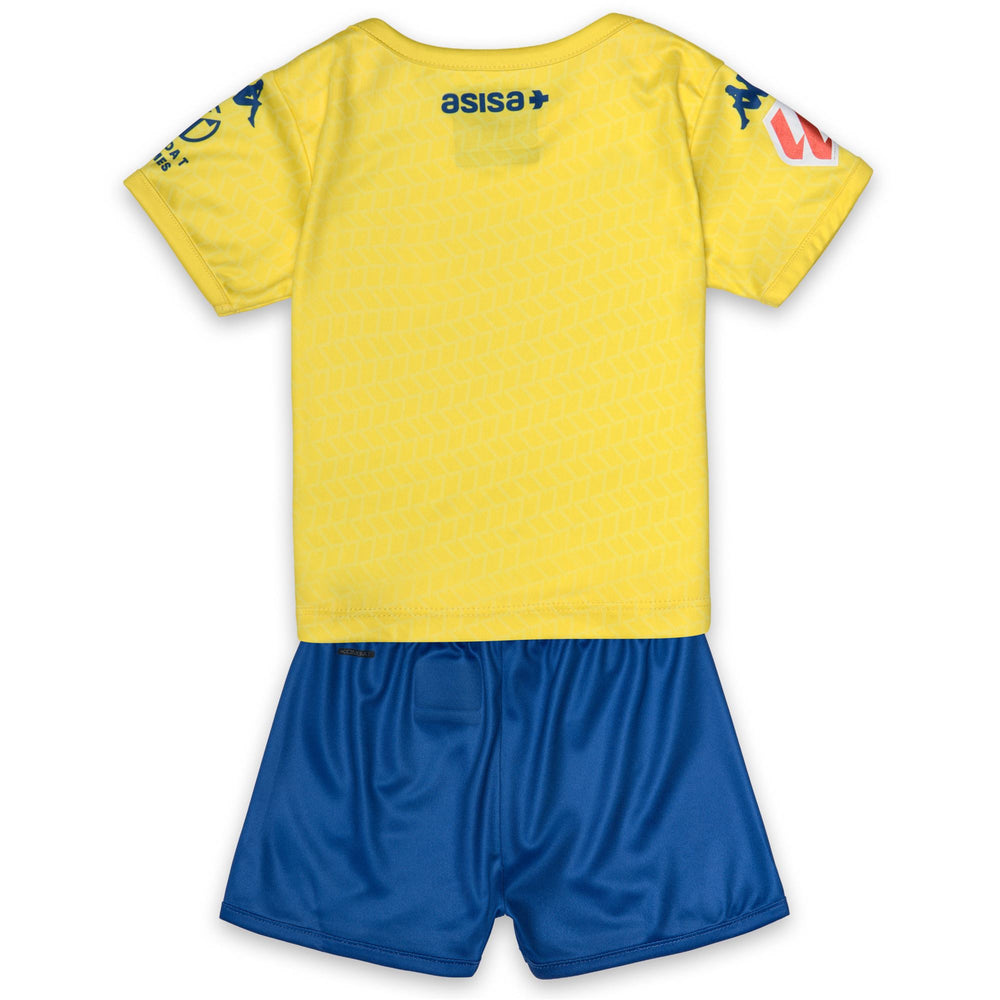 KOMBAT BABY KIT 2027 HOME CADIZ - Sets - Shorts / T-Shirt - Kid unisex - Yellow Blazing-Blue Cold-Sponsor 2 02
