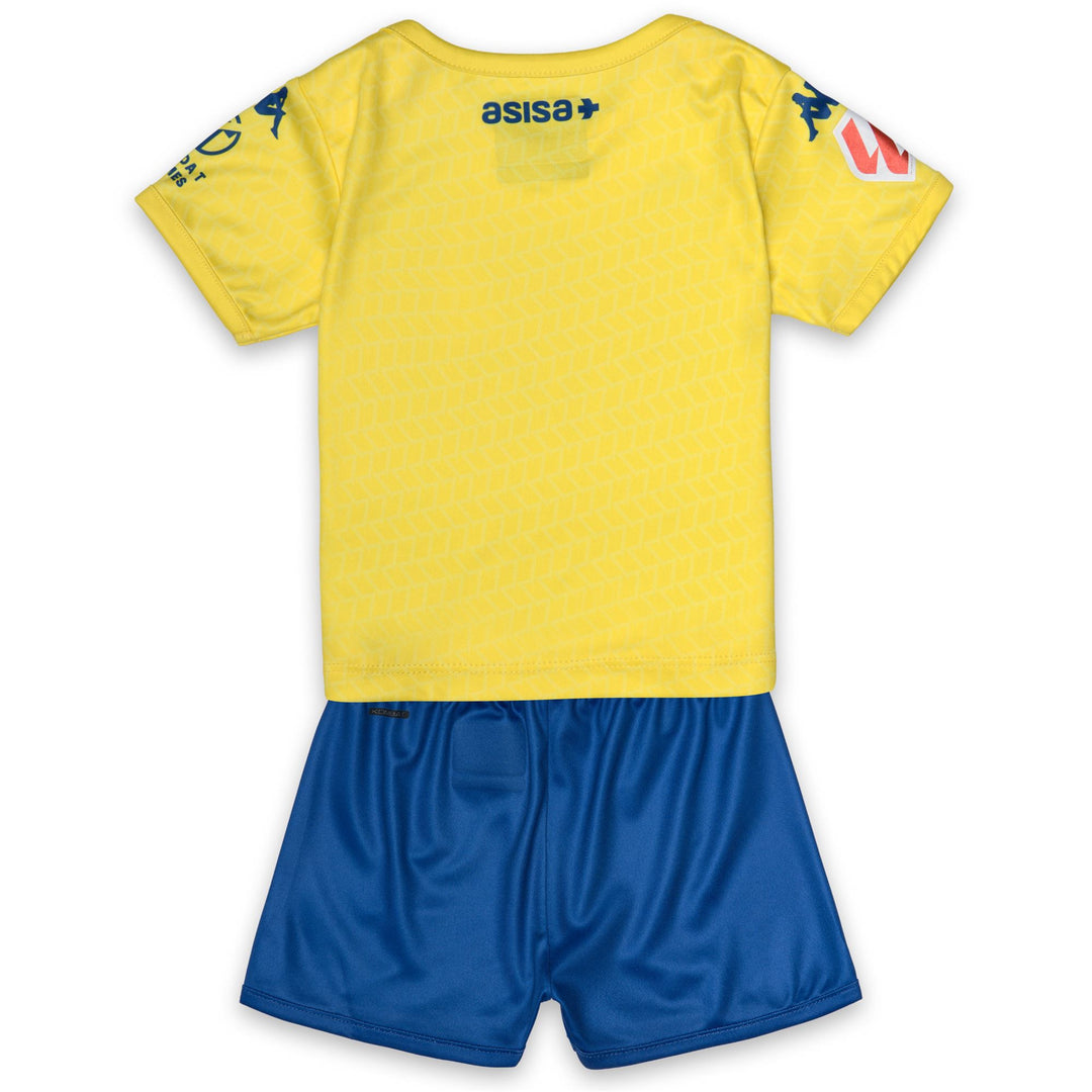 KOMBAT BABY KIT 2027 HOME CADIZ - Set - Pantaloncini / T-Shirt - Bambino unisex - Yellow Blazing-Blue Cold-Sponsor 2 main