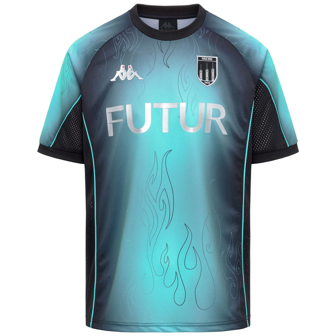 Kappa FuturFestival Light Blue Men's Sportswear Comfort Fit T-Shirt with Graphic Design 01