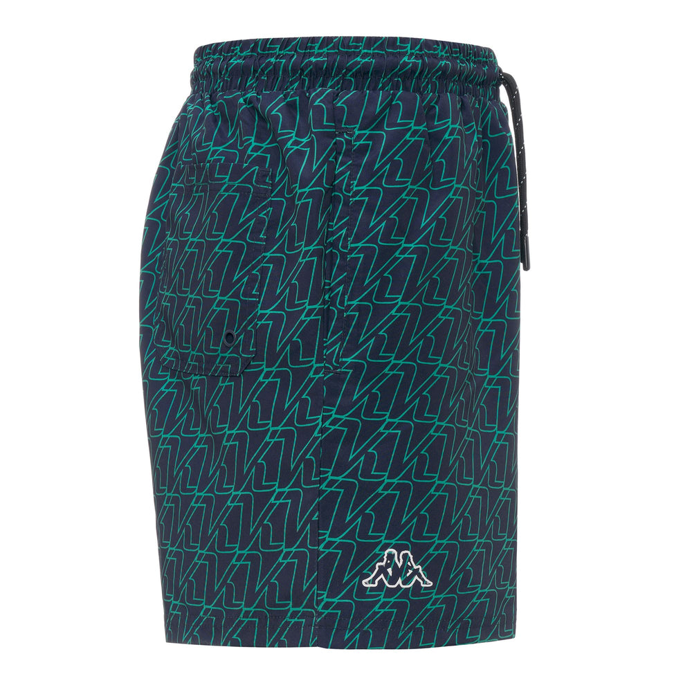 Bañador azul de corte regular para hombre en microfibra 02