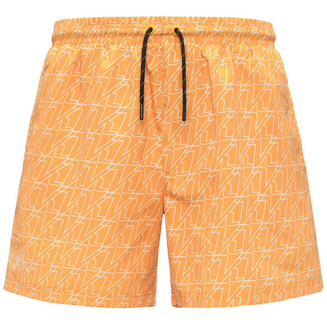Maillot de bain une pièce jaune pour homme en microfibre, coupe classique main
