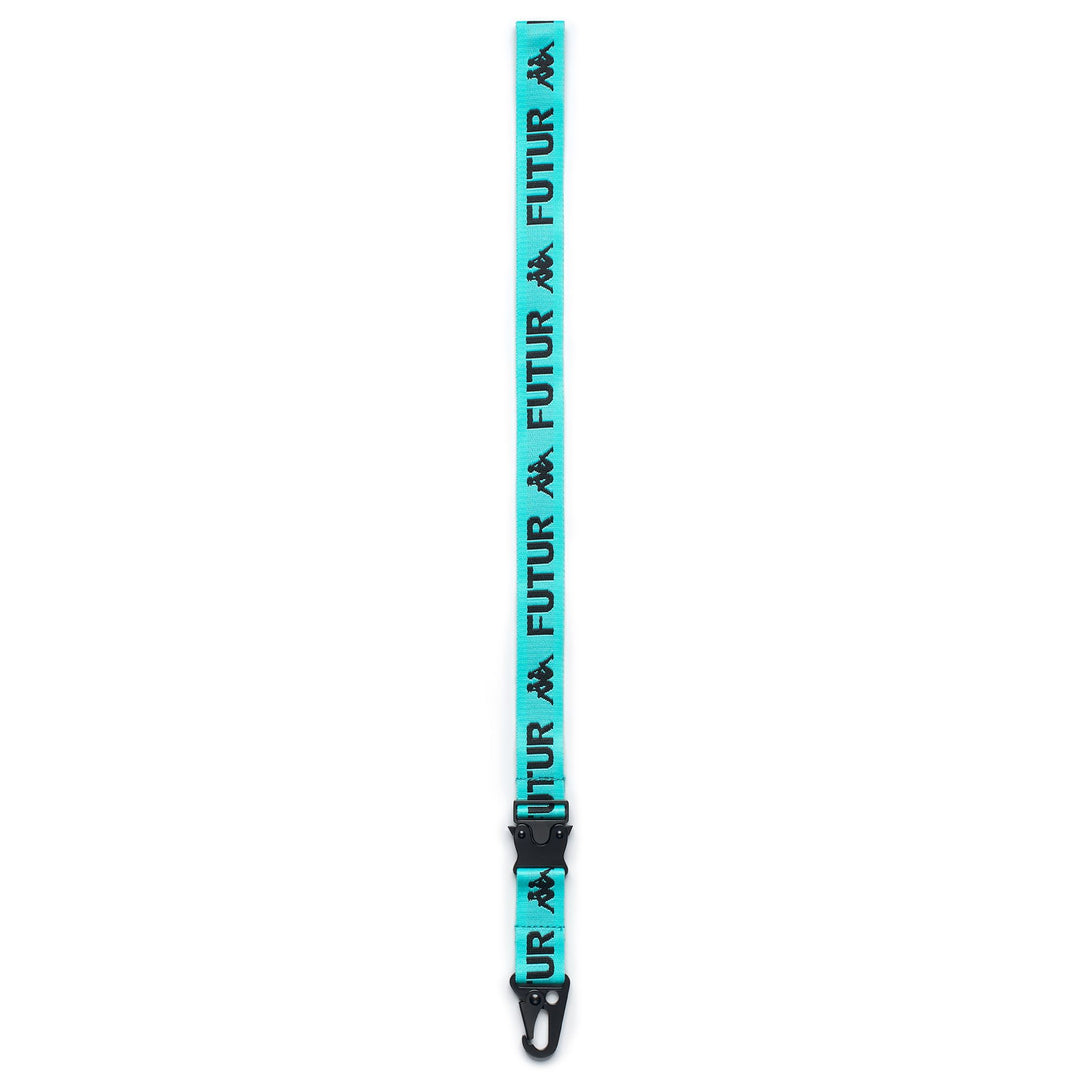 Kappa FuturFestival Light Blue Unisex Sportswear Lanyard with Jacquard Logos. 01
