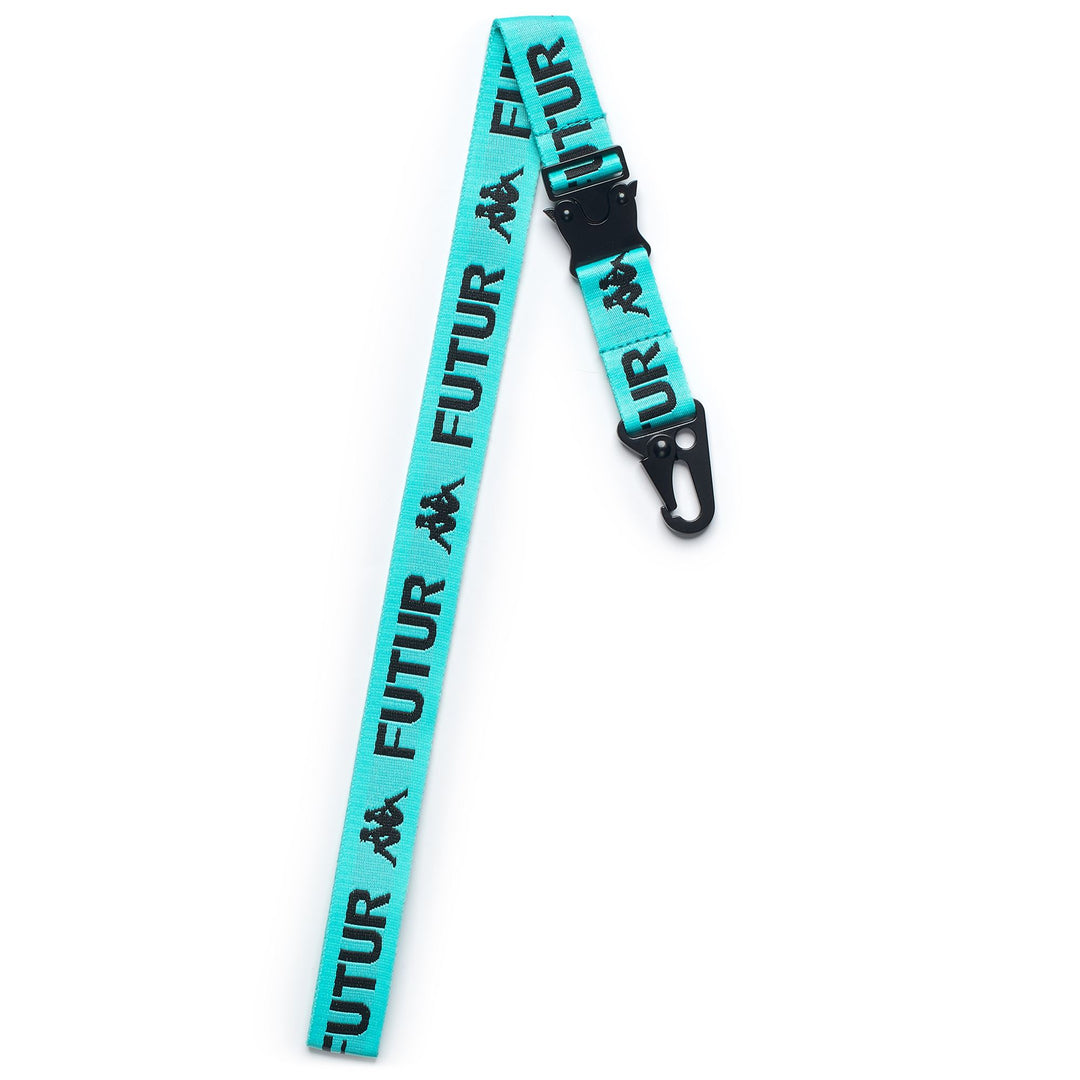 Kappa FuturFestival Light Blue Unisex Sportswear Lanyard with Jacquard Logos. main