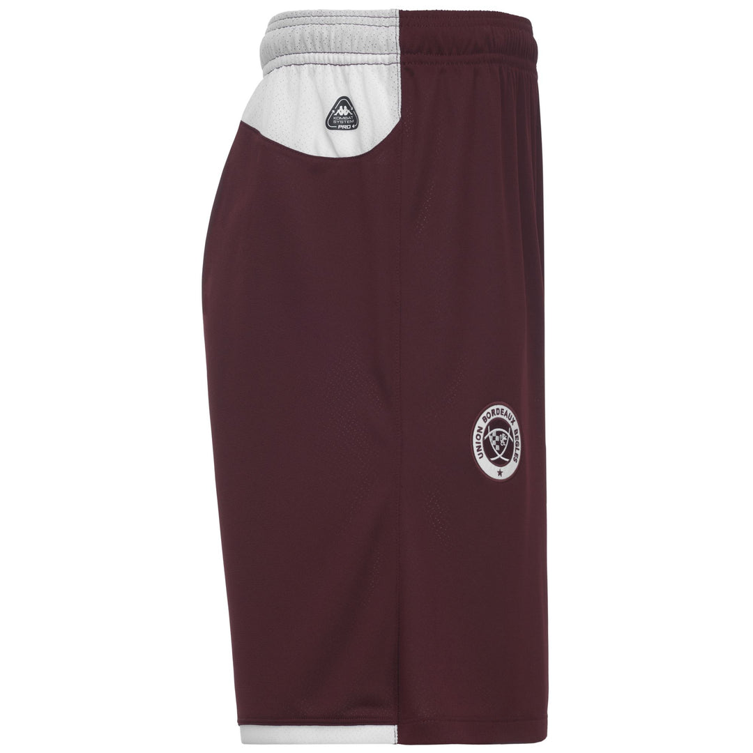 MIXIO PRO 2 UBB - Shorts - Shorts de sport - Homme - Bordeaux-White main